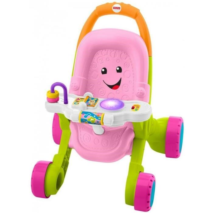 Fisher-Price Stroll & Learn Walker Baby Walk Learning Tooy, Fast Ship