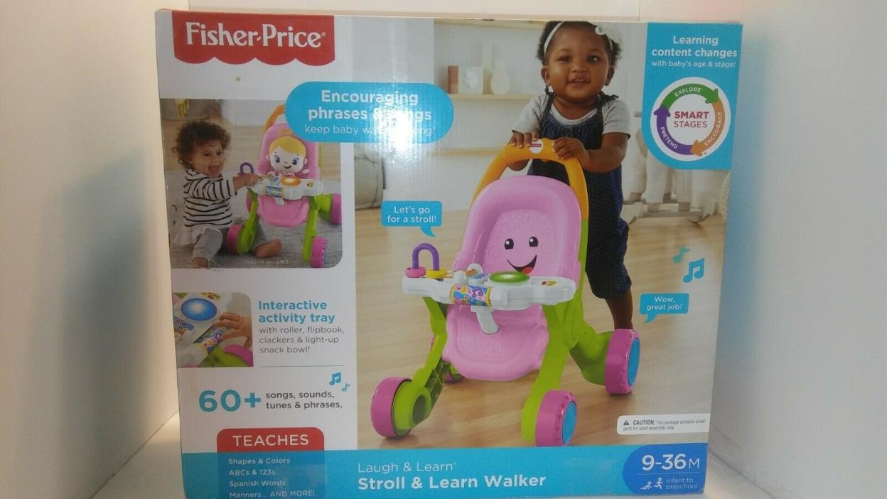 Fisher-Price Stroll and Learn Walker Pink NEW/ MIB Baby stroller