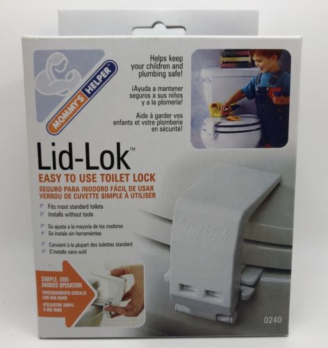 Mommy's Helper Toilet Seat LID-LOK; Easy to Use Toilet Lock (RF901)