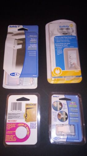 Lot of 3 Safety 1st baby child safety locks with bonus tot lock magnetic key-NEW