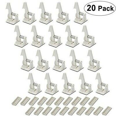 Cabinet Locks Child Safety Latches - 20 Pack VMAISI Baby Proofing Cabinets & ...