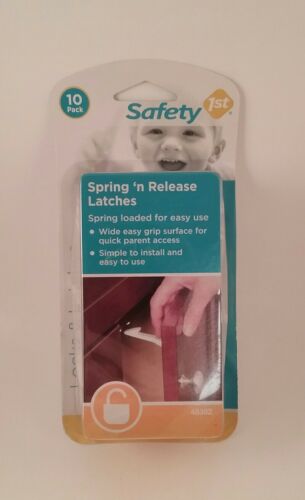 Safety 1st Spring 'n Release Latches Pack of 10 NEW Sealed