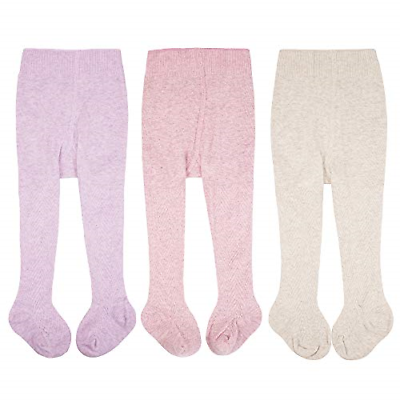 CozyWay Baby Tights Toddler Seamless Leggings Pantyhose Baby Girls Cable Knit 3