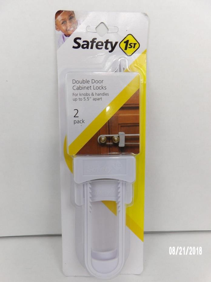 Safety-1st Child Safety Double Door Cabinet Lock #48481 Lot 3 Packs 2 In Each