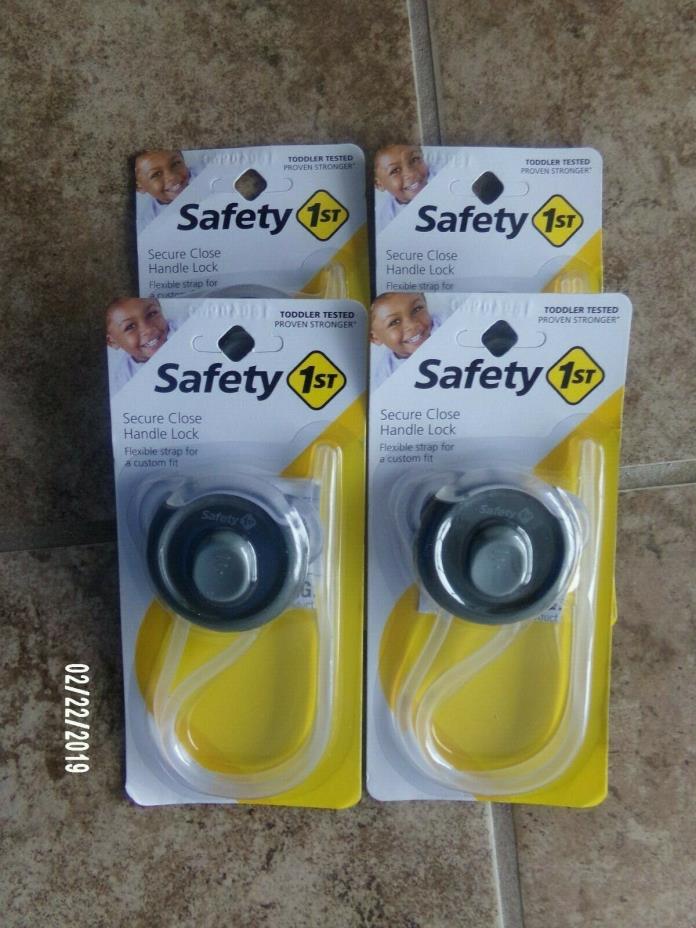 Safety 1st Secure Close Handle Lock, Décor, 4 Pack