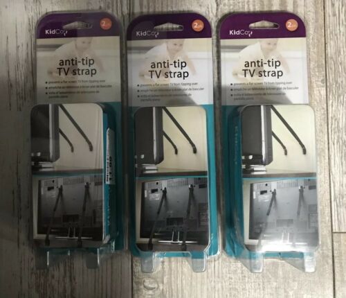 KidCo Anti-Tip Furniture Straps, lot of 3, 2 straps per package, 6 straps total