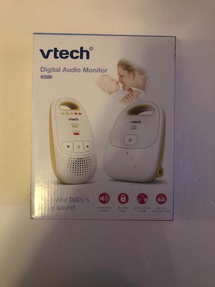 VTech DM111 Safe & Sound Digital Audio Baby Monitor w One Parent Unit -1868