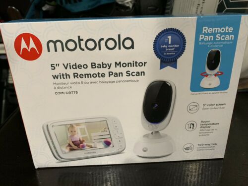 NEW!! Motorola Comfort 75 Digital Video Audio Baby Monitor with 5
