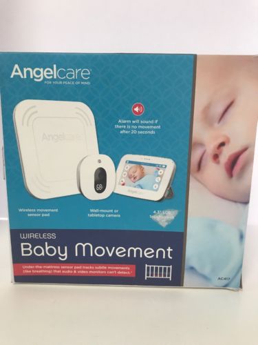 Angelcare Baby Movement Monitor 4.3 Video Audio Display Wireless Sensor Pad K33