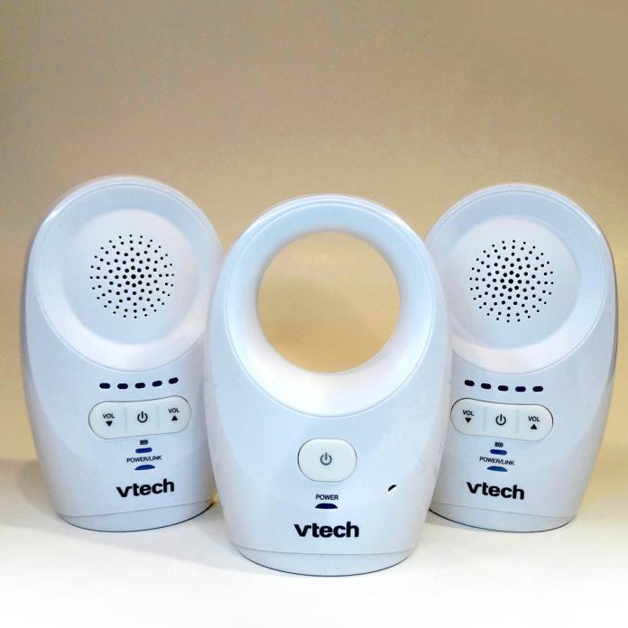 Baby Monitor Vtech DM1111 Enhanced Range Digital Audio 2 Parent Unit White