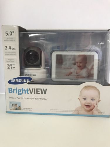 Samsung BrightVIEW HD Wireless Pan Tilt Zoom Video Baby Monitor SEW-3043W