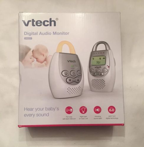 VTech DM221 Digital Audio Baby Monitor Talk Back Intercom Night Light 1000 ft