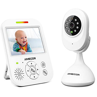 Video Baby Monitor with Camera - 3.5 inch IPS Display,HD Night Vision Camera,