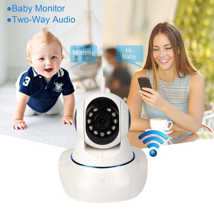 HD Wireless WiFi Video Baby Monitor Security Camera Nanny Pet Cam Night Vision