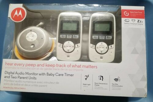 Motorola MBP161TIMER-2 Digital Audio Monitor with Baby Care Timer and Two Parent