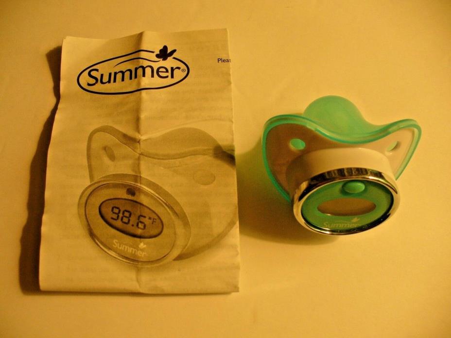 Summer Infant Pacifier Thermometer Teal/White