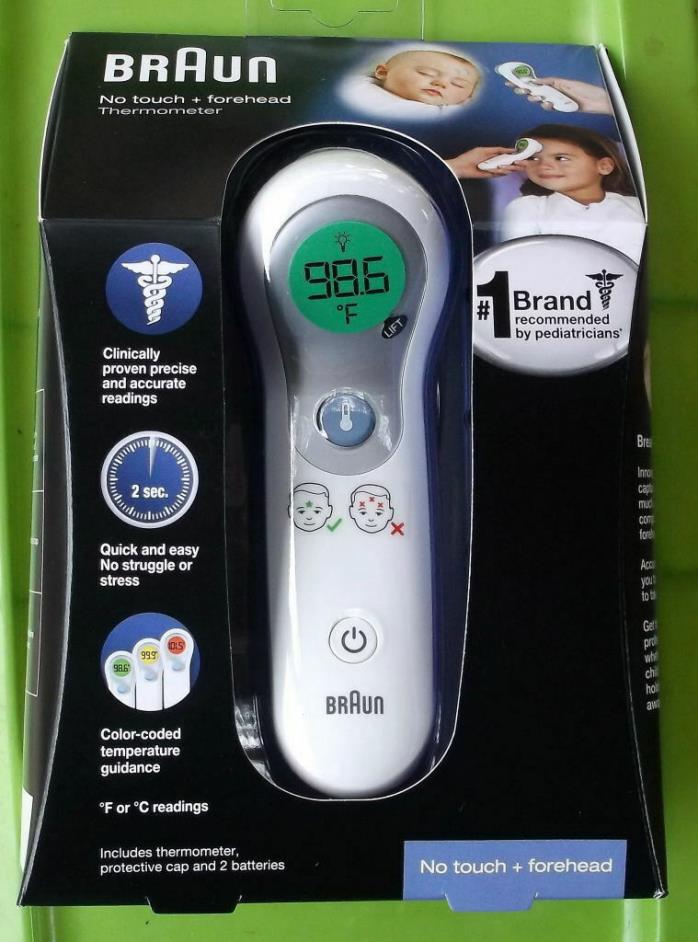 BRAUN NO TOUCH FOREHEAD BABY THERMOMETER  NTF3000US   NEW IN SEALED BOX