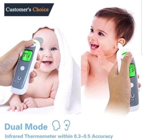WEALLNERSSE Digital Fever Thermometer Ear and Forehead Infrared Non Contact NEW