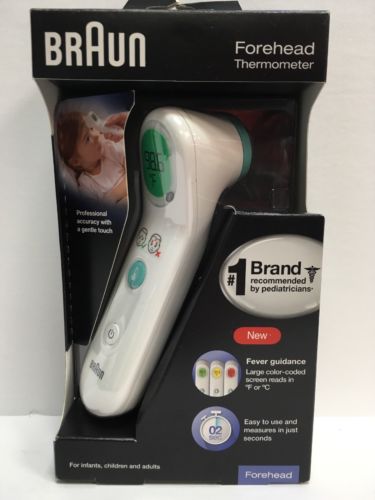 Braun Forehead Thermometer BFH175 with Fever Guidance For Infants Children Adult