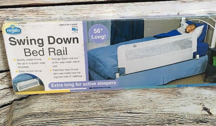 Swing Down Bed Rail Extra Long 56