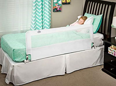 Regalo HideAway 54-Inch Extra Long Bed Rail Guard, with Reinforced Anchor Safety