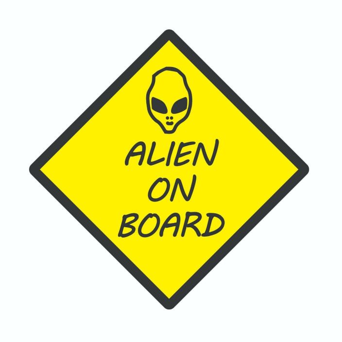 Alien On Board Decal&Sticker Combo, English, LOW PRICE