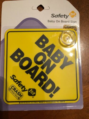 Saftey 1st Baby On Board Sign
