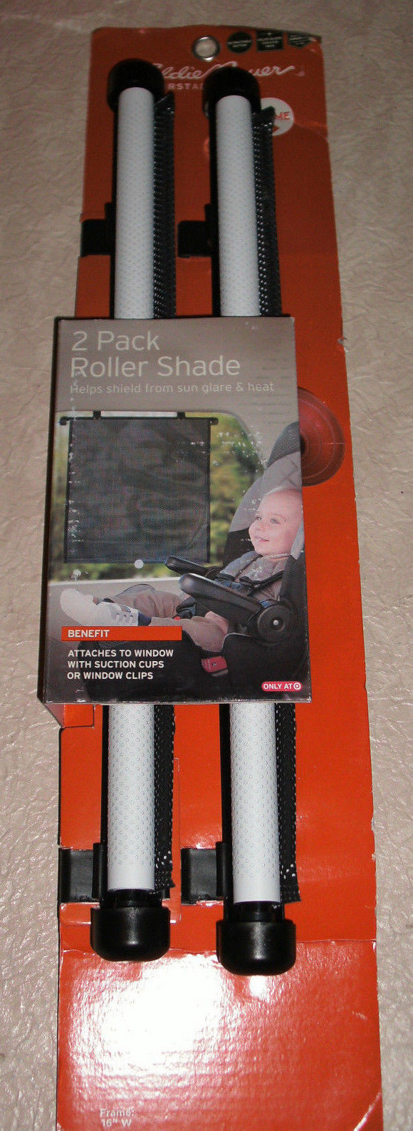 NEW Eddie Bauer 2 Pack Deluxe Roller Sun Heat Shade for Vehicle Window 14