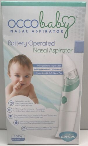 OCCObaby Baby Nasal Aspirator - Safe Hygienic and Quick Battery Operated