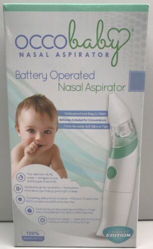OCCObaby Baby Nasal Aspirator - Safe Hygienic and Quick Battery Operated Nose Cl