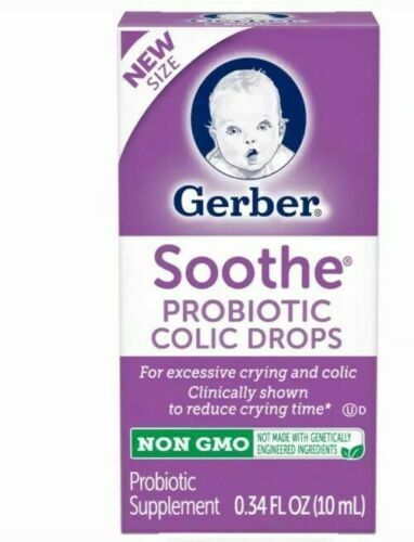 Gerber Soothe Probiotic Colic Drops 0.34 FL OZ NEW  Exp: 09/2019
