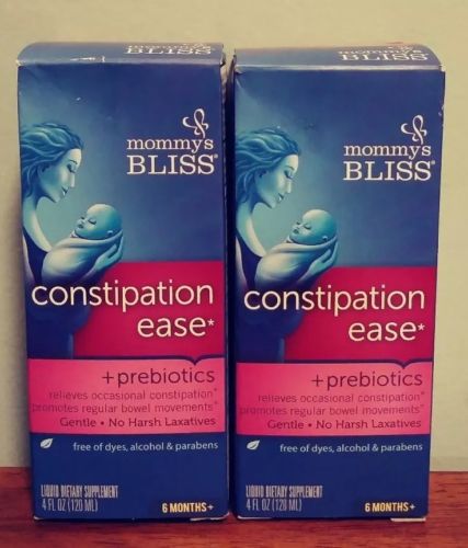Mommy's Bliss New Baby Constipation Ease + Prebiotics 4 oz (Pack of 2)