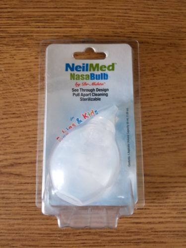 New NeilMed NasaBulb for Babies & Kids Nasal Bulb Silicone BPA & Latex Free