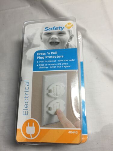 Safety First Electrical Press And Pull Plug Protectors 30 Pack Nib. 021616