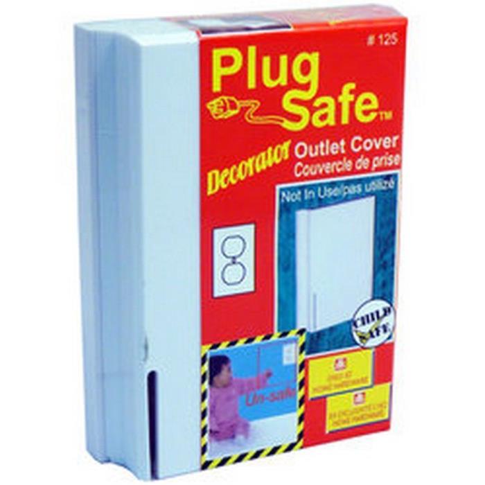 2x Plug Safe Decorator Outlet Covers good for child safety Duplex #125 Lot#A10