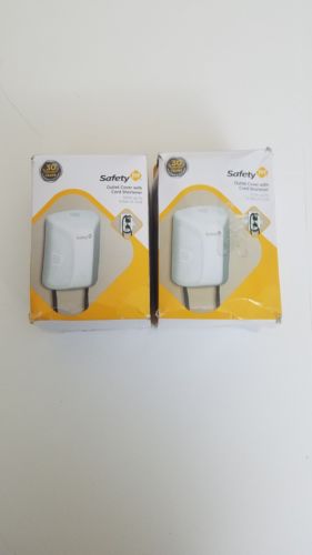 Lot of 2 Safety 1st Outlet Cover With Cord Shortener NIB w Instruction Free Ship