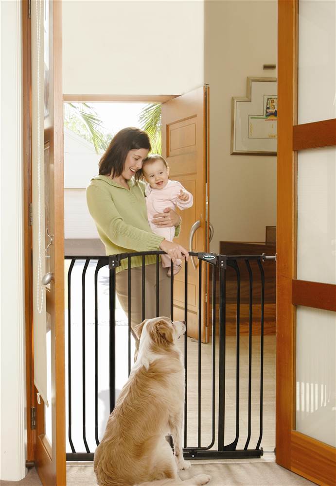 Extra Tall Hallway Security Gate in Black [ID 35582]