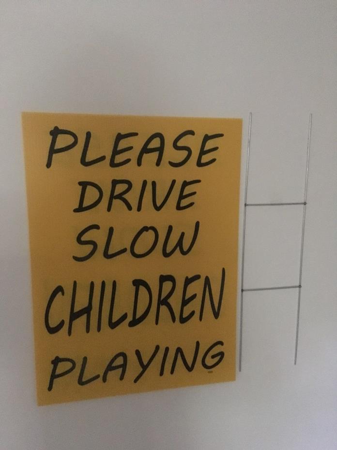 Please Drive Slow Children Playing