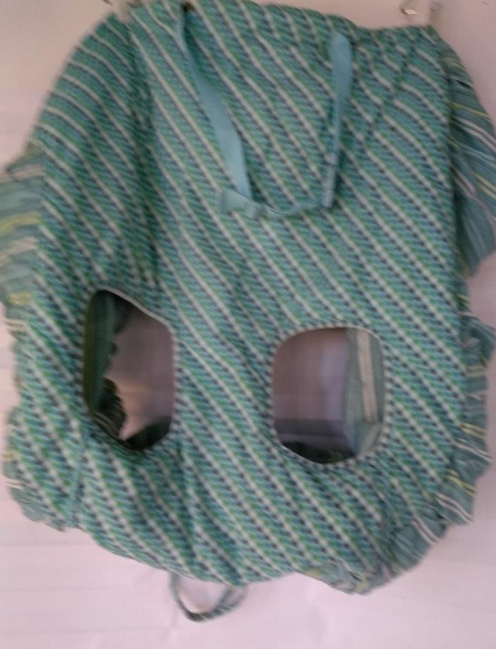 Grocery Cart Cover Green Unisex Floppy Seat