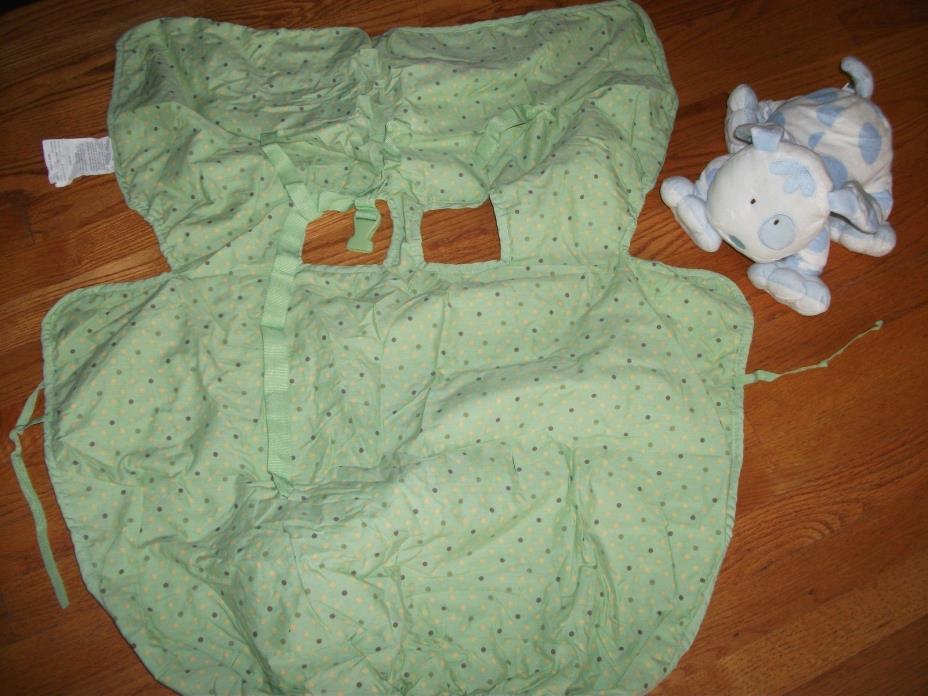 CHILDS SHOPPING CART COVER & STUFFED DOG PRICE REDUCED