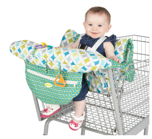 Nuby 2-in-1 Universal Size Shopping Cart and High Chair Cover Green Unisex