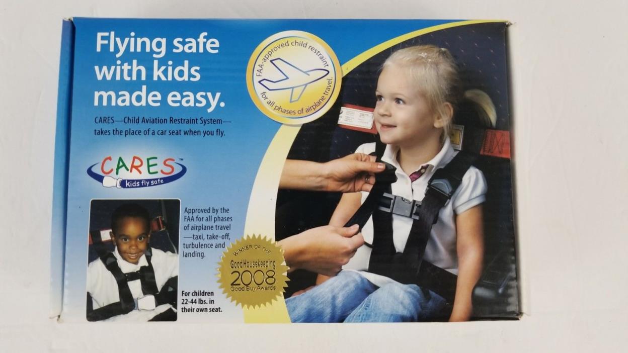 CARES CHILD AVIATION RESTRAINT SYSTEM KIDS FLY SAFE AIRPLANE HARNESS 22-44 LBS