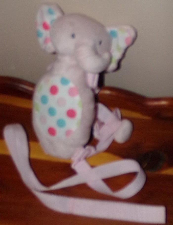 Carters Child of Mine 2-in-1 Plush Elephant Harness Buddy Tether  Backpack~ Pink