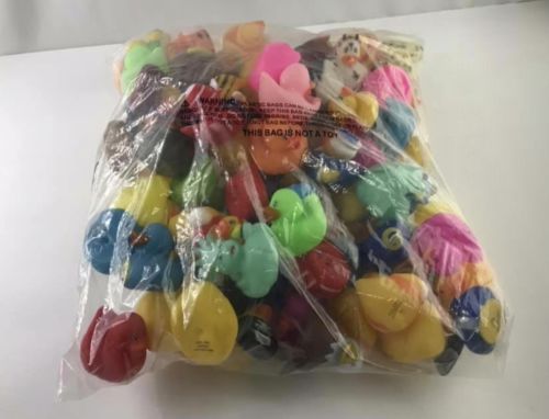 Lot of 100 Assorted Rubber Ducks Duckies 2