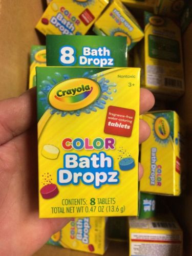 Crayola Color Bath Drops (8-Tablets) 0.47 OZ Kids Bathtime Lot Of 20 Boxes