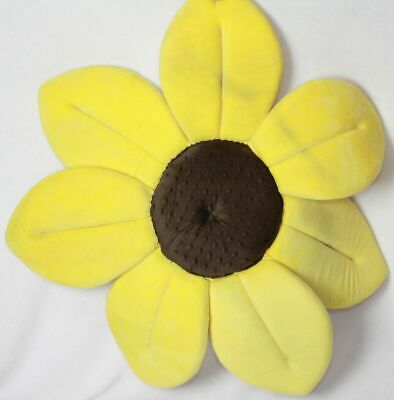 Authentic Blooming Bath Infant Baby Sponge Insert Tub Canary Yellow Flower Plush