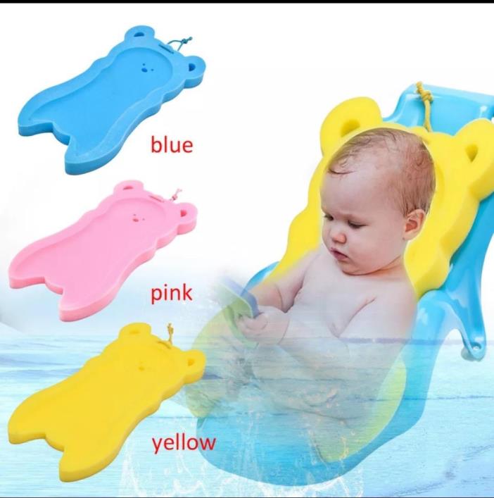 Baby Care Newborn Anti-slip Sponge Foam Bath Tub Bathing Pad Infant Shower