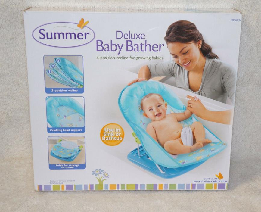 Summer Infant Deluxe Baby Bather, Blue