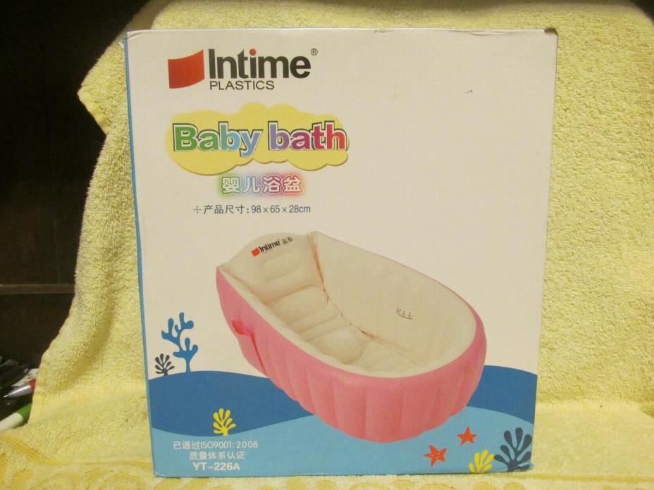 Intime Plastics Baby bath pink new free shipping