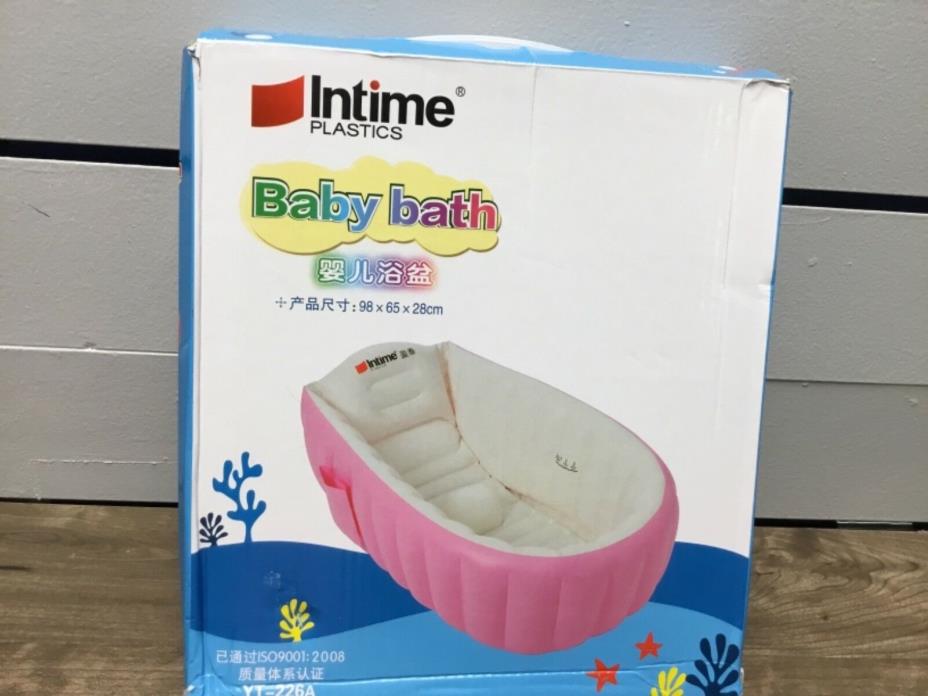Intime Plastic Baby bath pink